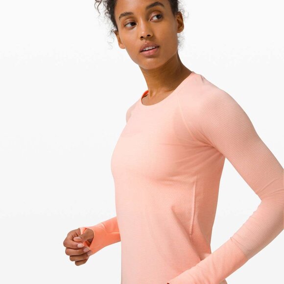 NWOT Lululemon Swiftly Tech Long Sleeve Light Pink - Picture 4 of 9